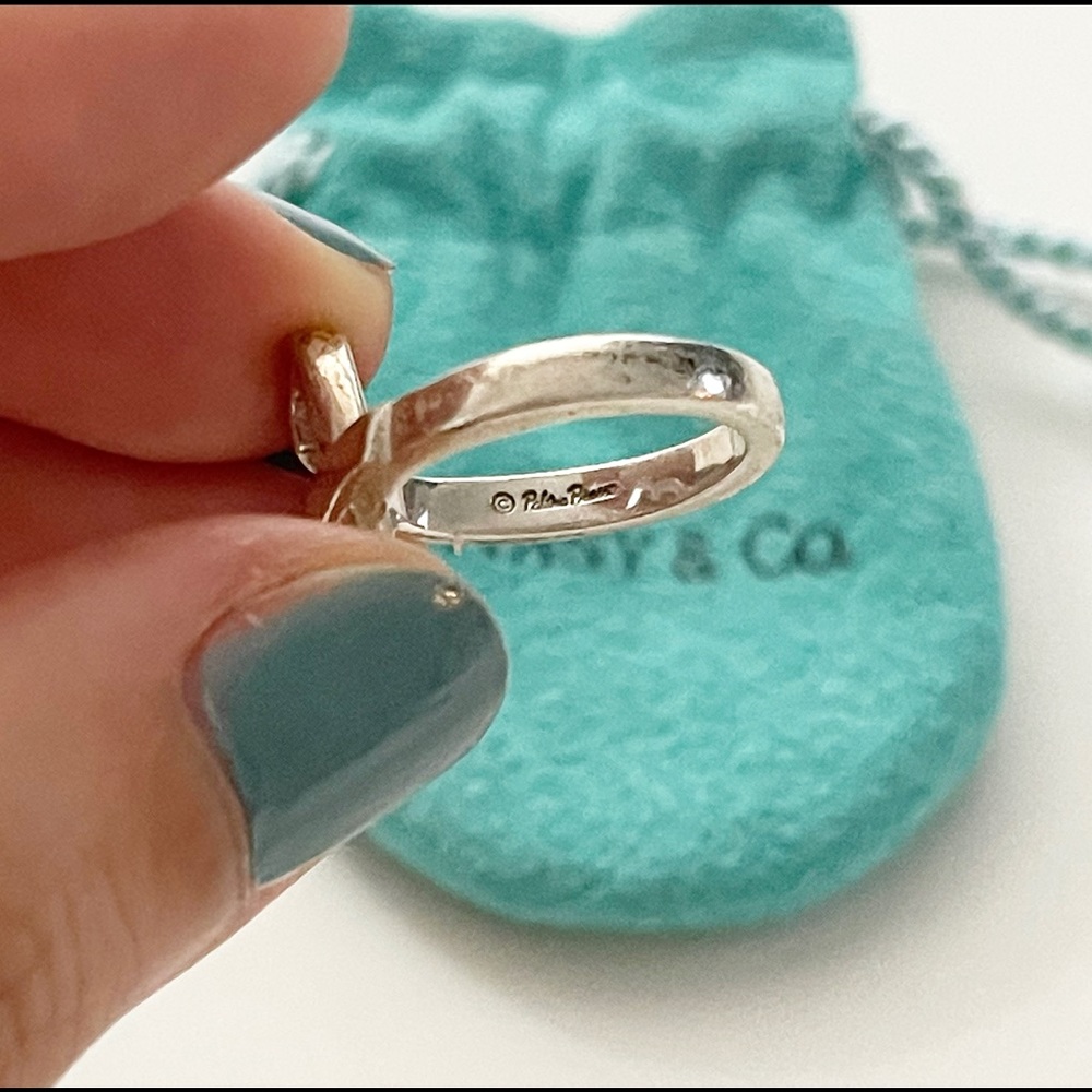 Tiffany & Co. Paloma Picasso Loving Heart Ring Sterling Silver - Picture 5 of 5